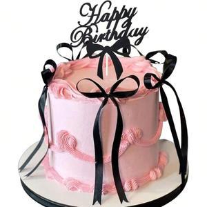 웨딩 케이크모형 클레이 생크림 체리장식 원형무늬 음식점 백일상 브라이덜 티아라 박힌