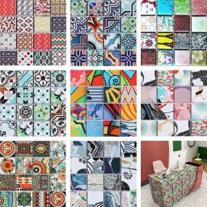 자기질 타일 모자이크타일 북유럽 H 패턴 포인트 냄비받침