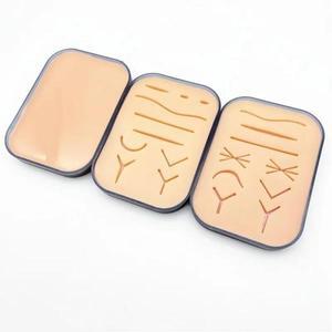 교육 모델 상처 실리콘 봉합 훈련 패드 인간 외상성 피부 재사용 가능