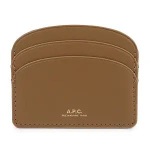 [명품] 하프문 레더 로고 카드지갑 PXAWV F63270 CAW