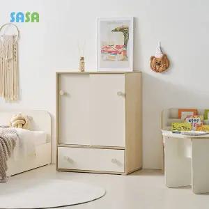 [SASA]사사가구 오슬로 E0 슬라이딩형 800 아동 짧은옷장