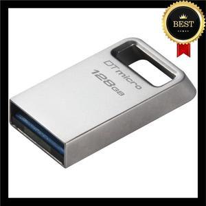 킹스톤 데이터트래블러 마이크로 64GB 128GB USB 플래시 드라이브 | 초미니 프리미엄 메탈 디자인 3.2 1세