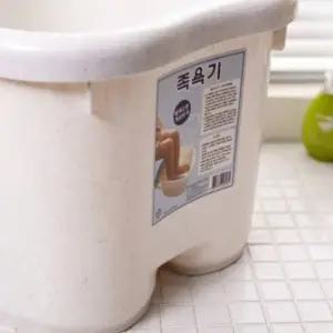 아이보리 족욕기 발욕기 족탕 대야 발 마사지기 편안한 족욕용품 (WFKIO0T)