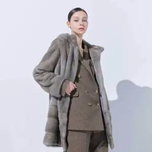 [정가 1,390,000원]휘메일 풀스킨 부시 밍크 후드 롱코트