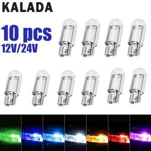 10pcs T10 W5W Led Canbus 전구 자동차 인테리어 조명 번호판 빛 통관 독서 램프 노란색 흰색 12V 24V