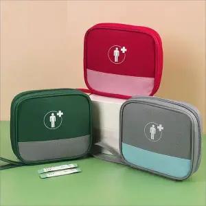 휴대용 약통 여행용 구급함 소형 약가방 건강 관리 파우치