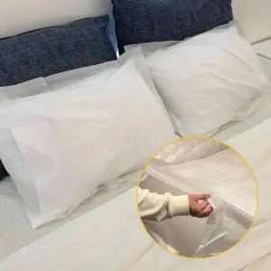 여행 휴대 일회용 더블 침대시트 세트