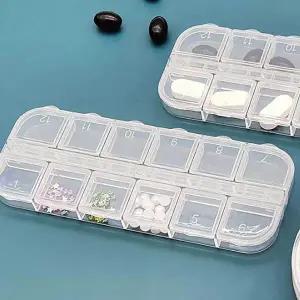 보관용 투명 케이스 정리함 소품 수납 약통 출장용 약케이스