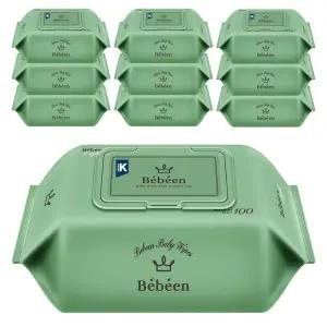 베베앙 라이트 아기물티슈 캡형 100매X10팩