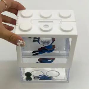 마리모 키우기 블럭 미니어항 화이트