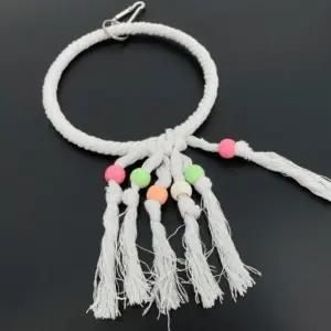 앵무새 그네 장난감 링 놀이터 로프 경량 회전