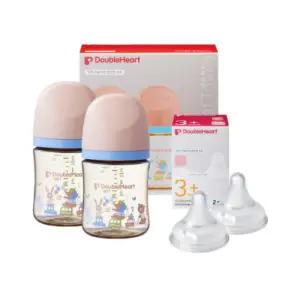 더블하트 신생아 젖병 노꼭지 트윈팩 젖꼭지 S 애니멀 BNS