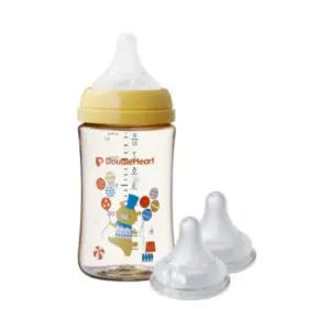 더블하트 출산 준비 선물 젖병 240ml 젖꼭지 L 베어 BNS
