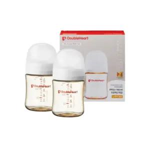 더블하트 젖병 트윈팩 출산 선물 세트 160ml 화이트 BNS