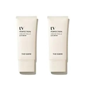 더샘 유브이 퍼펙션 톤업 밀착 선크림 포어리스 X2개 BNS