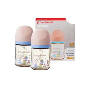 더블하트 캐릭터 젖병 출산 선물 세트 160ml 애니멀 BNS