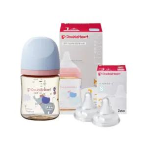 더블하트 아기 젖병 160ml 젖꼭지 S 출산 준비 코끼리 BNS