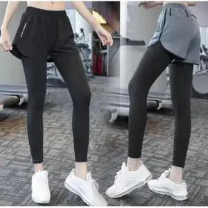 [룽스]여자 지퍼 포켓 일체형 반바지 따뜻한레깅스 레깅스