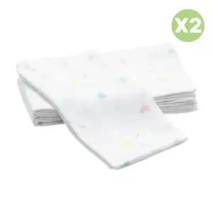 리에또 신생아 천기저귀 밤부 속싸개 목욕 타올 10매