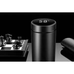 예쁜텀블러 스마트 500ml 텀블러 터치 온도측정 LED