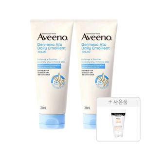 아비노 NEW 더멕사 아토 데일리 에몰리언트 바디크림 200ml, 2개 + 증정(스킨릴리프 바디로션 30g, 2개)