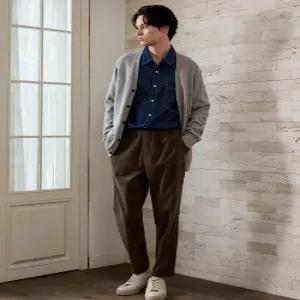 남성 이지 코듀로이팬츠 카키