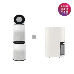 LG 퓨리케어 AI 360 공기청정기 + LG 휘센 오브제컬렉션 제습기 (AS285DWWC + DQ214MEGA)