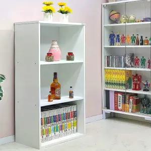 드림퍼니처 넉넉한1036 깊이40cmA4화일 3단 책장 4단 공간박스 피규어 장식장 진열장 LP 수납장 틈새장 수납함