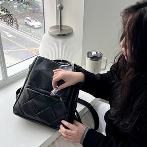 미나티 여행용 가죽 여성 백팩 30대 40대 여자 가벼운 미니 가방 N88