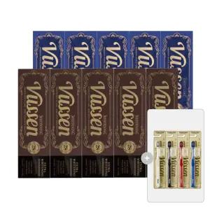 뷰센 28 미백치약 80g 5개+C 충치케어치약 120g 5개+더블와이드 칫솔 4입