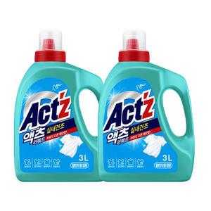 피죤 액츠 퍼펙트 실내건조 일반드럼겸용 세탁세제 용기 3L 2개