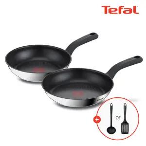 테팔 인덕션 에센스쿡 2종(후라이팬28+웍28)(+조리도구 1종)