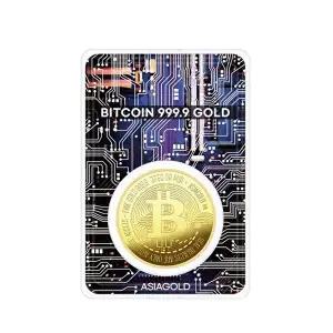 [아시아골드][아시아골드] 37.5g 비트코인 이더리움 리플 24k 순금 골드코인