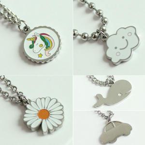 미아방지목걸이 써지컬스틸 유아동 아기 키즈 주니어 선물