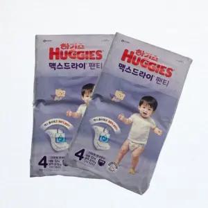 하기스 맥스드라이 팬티 4단계 52매 2팩 남아