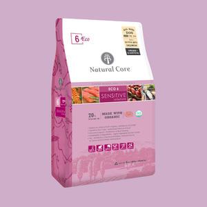 네츄럴코어 에코 6 센시티브 연어 작은입자 2.4kg 강아지사료 가수분해