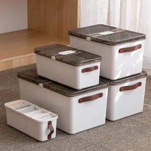 뚜껑형 옷 정리함 트레이 속옷 양말 바지 의류 수납함 리빙박스 (소형)