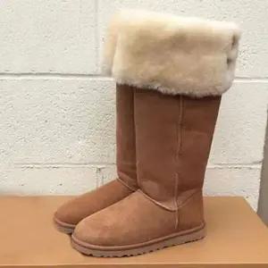 [하프클럽/] 뽀송 털안감 스웨이드 어그 롱부츠(3cm)-6012