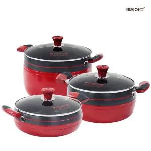 [키친아트] 신비 경질 냄비세트 3종E(양24+전24+곰28) 경질냄비[32997320]