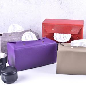 [레더키트] 수업용 가죽공예DIY키트 티슈케이스 만들기 1세트 천연가죽 랜덤색_취미 문화센터 소근육발달