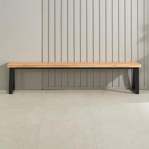 [인우드]소넷 참죽 원목 벤치의자 2400