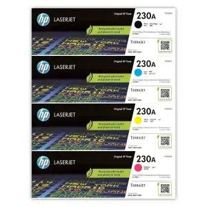 HP정품 프린터토너 NO.230A W2300A W2301A W2302A W2303A 표준용량 4색세트