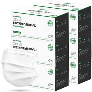 그린나래 KF-AD 300매 국내생산 MB필터 일회용 비말차단 덴탈 마스크