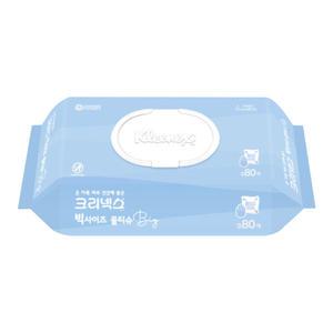 크리넥스 빅사이즈 물티슈 캡 80매 1개