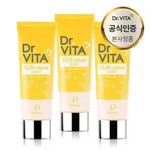 [피부보정효과]데이셀 닥터비타 비타민 선크림 커버 60g × 3개