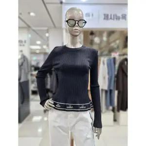 [제시뉴욕] 세이브존04 밑단 레터링 골지 니트 DE15KO5150PP (S29978362)