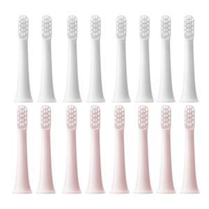 샤오미 MIJIA T100용 교체 브러시 헤드 8 개 음파 전동 칫솔 진공 듀퐁 부드럽고 뻣뻣한 노즐에 적합