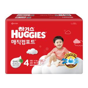 2024 하기스 매직컴포트 밴드 4단계 대형 공용 60매 2팩