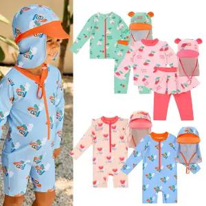 [롯데백화점]두두앤도도 (래쉬가드전용가방포함)유아 래쉬가드 상하 4종택 1