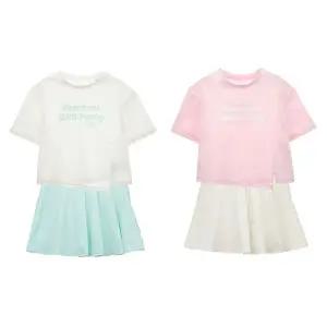 [스케쳐스키즈](의정부점)플리츠 디테일 여아 상하의 셋업 세트